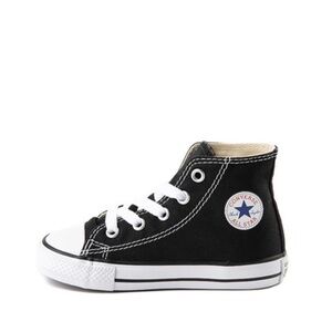 Baby High Top Black Lace Up Converse Size 2 Black
